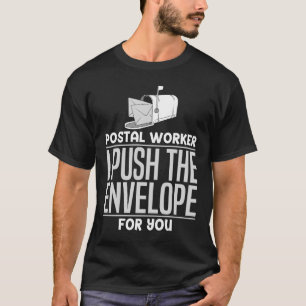 男性女性郵便配達員郵便局 Tシャツ