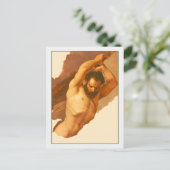 男性姿勉強バイジュゼッペベッツオーリ ポストカード (スタンド正面)