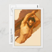 男性姿勉強バイジュゼッペベッツオーリ ポストカード (正面/裏面)