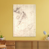 男性姿勉強 キャンバスプリント (インサイチュ (リビング))