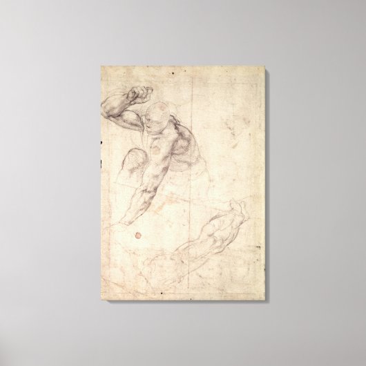 男性姿勉強 キャンバスプリント (正面)