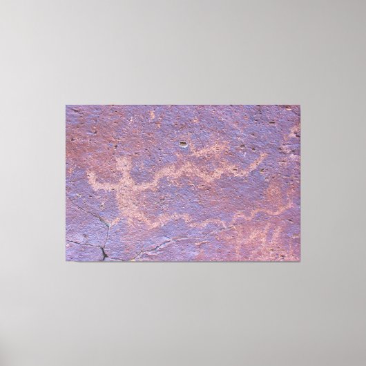 男性姿岩石字形 キャンバスプリント (正面)