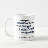 男性媒体の心の主要なロゴのマグ コーヒーマグカップ (左)