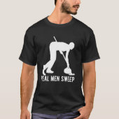 男性実在スウィープカーリングカーラーアイスカール2 Tシャツ (正面)