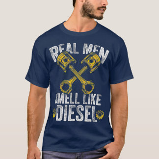 男性実在ディーゼルのような匂い – ディーゼル整備士 Tシャツ