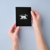 男性実在愛猫ブラック・デコールデザイン チラシ (手)