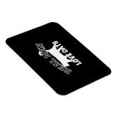 男性実在愛猫ブラック・デコールデザイン マグネット (右側)