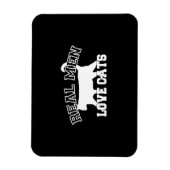 男性実在愛猫ブラック・デコールデザイン マグネット (縦)