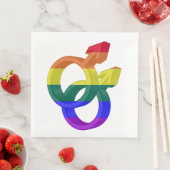 男性対プライド記号虹フラグ (インサイチュ)