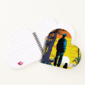 男性専用ハート形緩和曲線 ノートブック (内部)