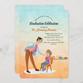 男性小児科医卒業招待状 招待状 (正面/裏面)