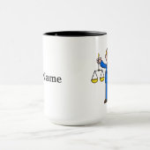 男性弁護士の名前(Mug) マグカップ (中央)