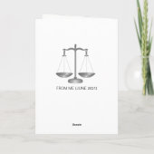 男性弁護士誕生日 カード (裏面)