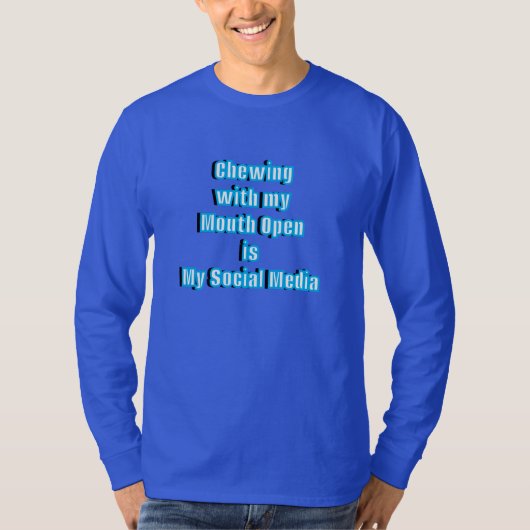 男性更年期 ソーシャルメディア Tシャツ (正面)