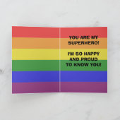 男性来アウトスーパーヒーローカード カード (内部)