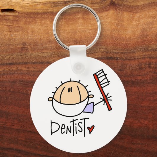 男性歯科医キーチェーン キーホルダー (正面)