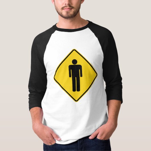 男性注意標識 Tシャツ (正面)