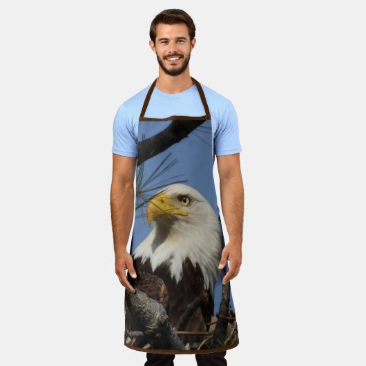 男性熟成ハゲのエプロン エプロン (着用した状態)