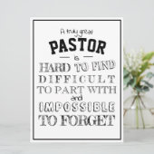 男性牧師への感謝の贈り物 カード (スタンド正面)