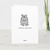 男性獣医誕生日 カード (裏面)