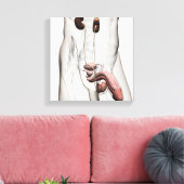 男性生殖系の3Dイラストレーション1 キャンバスプリント (インサイチュ (リビング))