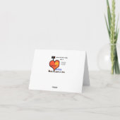 男性用および女性用メールキャリアのグリーティングカード シーズンカード (裏面)