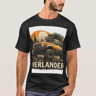 男性用のシンプルな車の画像のTシャツ Tシャツ