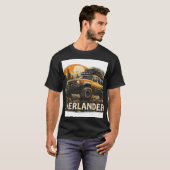男性用のシンプルな車の画像のTシャツ Tシャツ (正面フル)