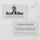 男性用の名刺を借りる 名刺 (正面/裏面)