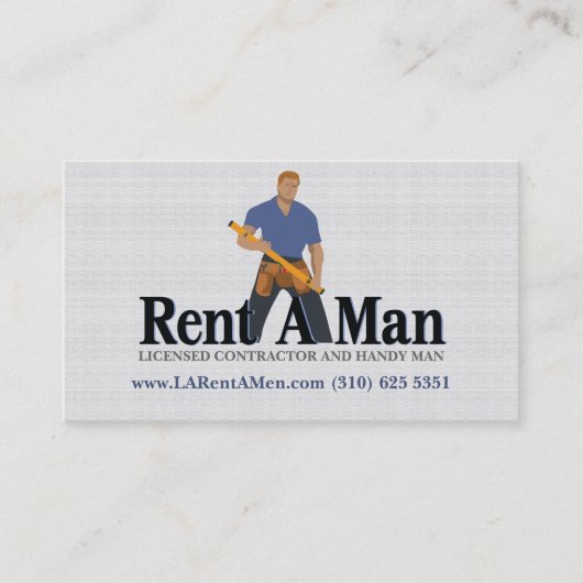 男性用の名刺を借りる 名刺 (正面)