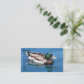 男性用アヒル名刺 名刺 (スタンド正面)