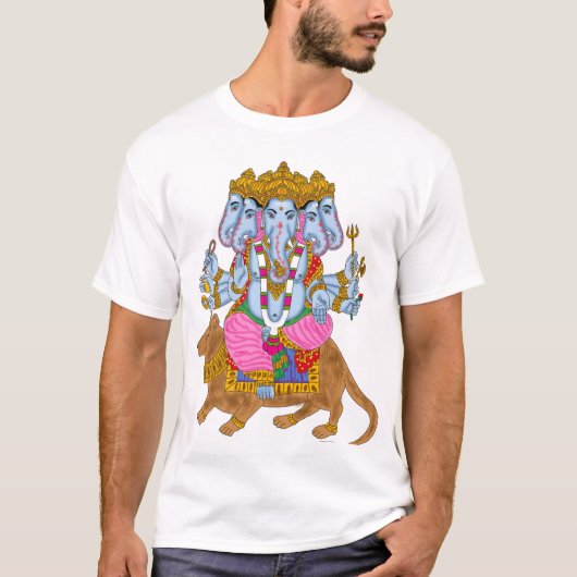 男性用ガネーシャTシャツ Tシャツ (正面)