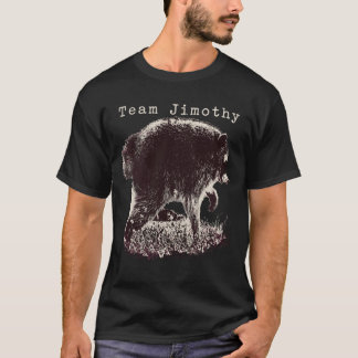 男性用ジモシー・アライグマ 楽しいトラッシュパンダチーム Tシャツ