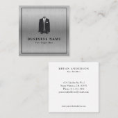男性用スーツ、ファッションデザイナー·スクエア·名刺 スクエア名刺 (正面/裏面)
