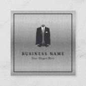 男性用スーツ、ファッションデザイナー·スクエア·名刺 スクエア名刺 (正面)