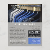 男性用スーツ、男性用衣料広告店 チラシ (正面)