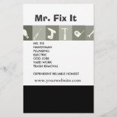 [男性用ツール]ハンマーレンチ修理ツール灰色 チラシ (裏面)