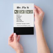 [男性用ツール]ハンマーレンチ修理ツール灰色 チラシ (ハンドル)