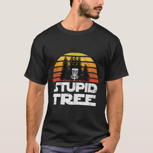 男性用ディスクゴルフTシャツ 森のフライングディスクゴルフ Tシャツ (正面)