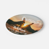 男性用ビールの70回目の応援パーティー ペーパープレート (アングル)