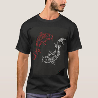 男性用フィッシュデザインTシャツ Tシャツ