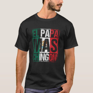 男性用メキシカンTシャツ 面白いエルパパマスチンボン Tシャツ