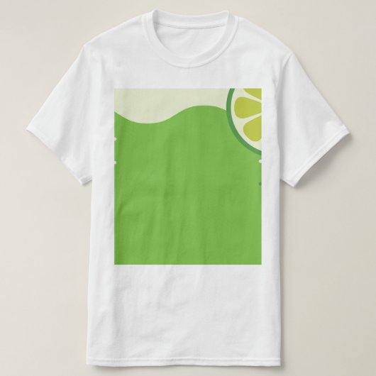 男性用レモンカクテルTシャツ Tシャツ (デザイン正面)