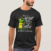 男性用ワニの生活を楽しむTシャツ