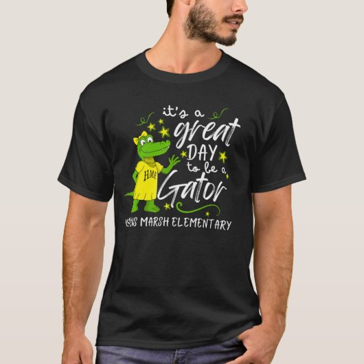 男性用ワニの生活を楽しむTシャツ Tシャツ (正面)