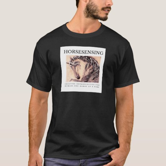 男性用基本型HorseSensing Tシャツ (正面)