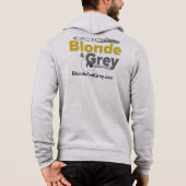 男性用濃いTシャツ パーカ (裏面)