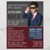 男性用衣料広告店 チラシ (正面)