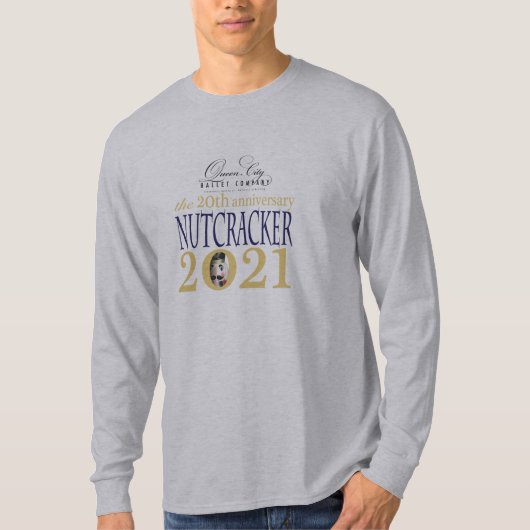 男性用長袖T型 Tシャツ (正面)