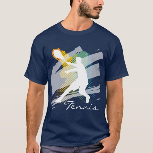 男性用 オーダーメイド テニスTシャツ Tシャツ (正面)